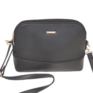 Elim &Paul womens crossbody shoulder black lined hand bag purse size small